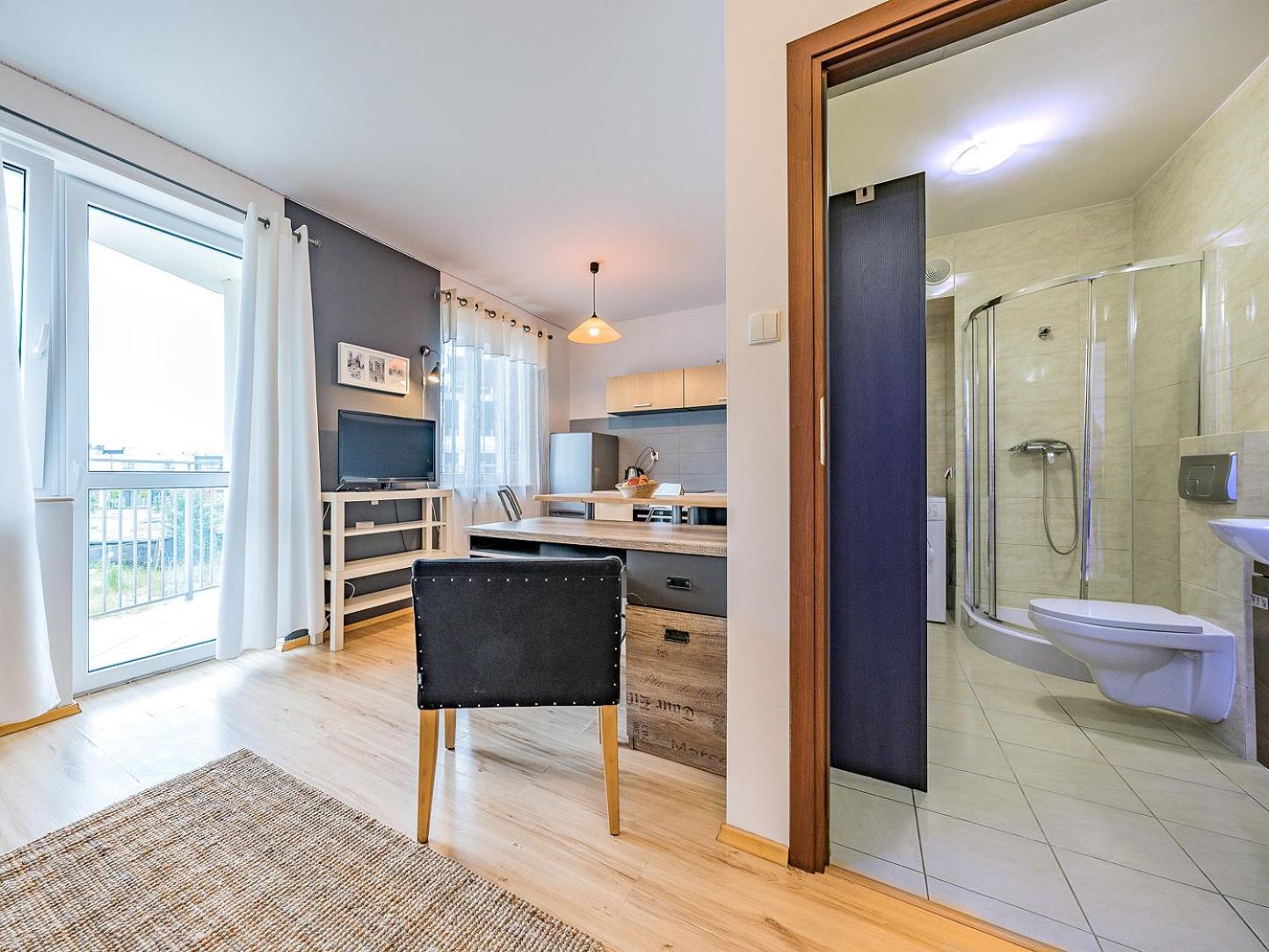 Apartament Z Balkonem I Bezplatnym Parkingiem Gdansk Exterior photo